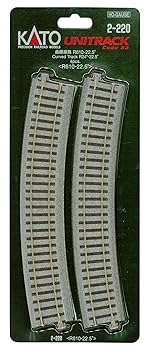 【中古】KATO HOゲージ 曲線線路 R610-22.5° 4本入 2-220 鉄道模型用品