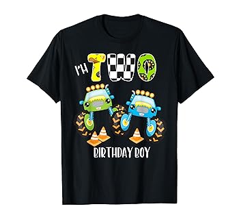 šI'm Two 2nd Birthday Boy Monster Truck Matching Family T