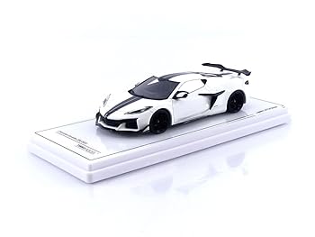 【中古】【未使用】TSM MODEL 1/43 シボレー コルベット Z06 2023 アークティックホワイト 完成品