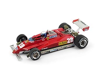 【中古】ブルム 1/43 フェラーリ 126C2 1982#28 D.ピローニ サンマリノGP ドライバー付き BRUMM FERRAR..