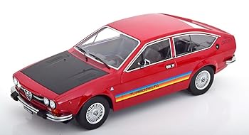【中古】KK-Scale 1/18 アルファロメオ アルフェッタ 2000 GTV ターボデルタ 1979 レッド Alfetta Turb..