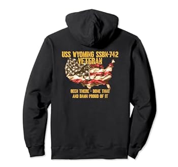 【中古】USS Wyoming SSBN-742 Ballistic Missile Submarine Veteran パーカー