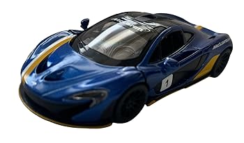 【中古】【 KINSMART 】1/36 McLaren マクラーレン P1 プルバックカー (ブルーメタリック・レーシングライン)BLUE METALIC(3)