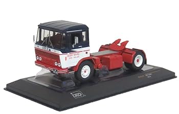 【中古】イクソ 1/43 DAF 2600 1970 ブルー/ホワイト トラクターヘッド 完成品(2)