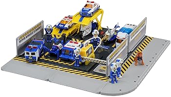 【中古】トミカ ハイパーシリーズ 小型特殊車両 待機ベース