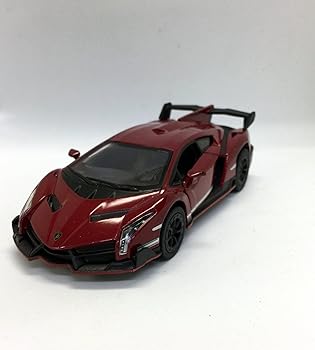 Mainframe - 【中古】KiNSMART 1/36ランボルギーニウ゛ェネーノ ダイキャストプルバックミニカー (エンジ)