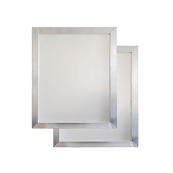 【中古】【未使用】YLZ シルクスクリーン印刷フレーム,41×51 cm アルミフレーム, 110メッシュ白網（2個)