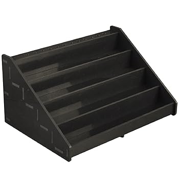 【中古】【未使用】 Cicogna プラモデル 塗料棚 組立キット アクリル製 塗料 収納 ペイントラック 塗料ラック 塗料ケース 塗料入れ 収納スタンド ひな壇 (ブラック