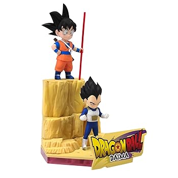 [중고] BANDAI SPIRITS (반다이 스피리츠) 드래곤 볼 DAIMA 플라스틱 모델 손오공 (미니) & 베지터 (미니) 색으로 구분 된 플라스틱 모델