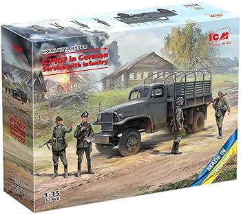 【中古】ICM 1/35 ドイツ G7107 w/ドイツ歩兵 プラモデル 35588