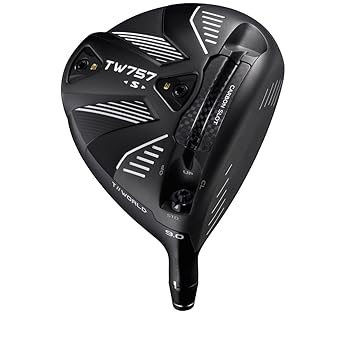 【中古】本間ゴルフ ドライバー T//WORLD TW757 TYPE-S VIZARD FZ6 ロフト角:9.0° フレックス:S ブラック