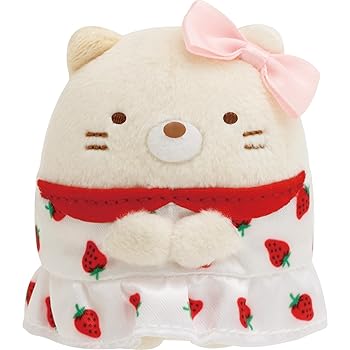 【中古】MO94301 すみっコぐらし×サクマいちごみるくキャンディ てのりぬいぐるみ ねこ(3.0)