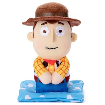 【中古】【未使用】ピクサーキャラクター 座・ちょっこりさん ウッディ ぬいぐるみ高さ約11cm