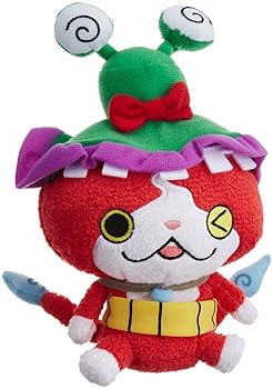 [중고][미사용] 요괴 워치 쿠리리 봉제인형 냥 지바냥 × 긁힌 모자