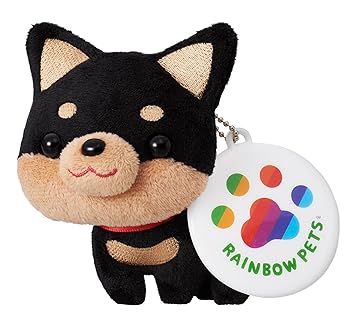 【中古】うちのコのぬいぐるみ レインボーペット チワワ（ブラックタン）