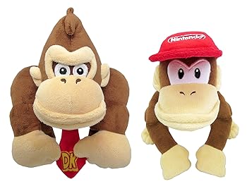 [중고] 동키 콩 & 디디(S) 봉제인형 2종 세트 [높이 약 20cm] 슈퍼 마리오 ALL STAR COLLECTION