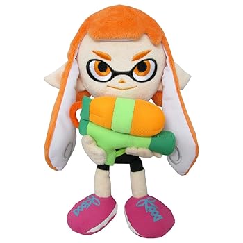 【中古】三英貿易 Splatoon (スプラトゥーン) ALL STAR COLLECTION ガールA (S) W9.5×D9.5×H22cm ぬいぐるみ SP01