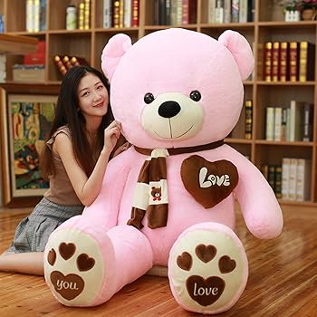 【中古】【未使用】AMIRA TOYS ぬいぐるみ 大きい くま テディベア クマ teddy bear big size ぬいぐるみ マフラー付き 可愛い熊 縫い包み くまのぬいぐるみ プレゼ