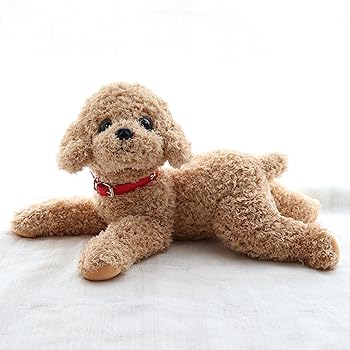 【中古】ぬいぐるみ プードル 犬 リアル 本物そっくり ハンドメイド やさしい手触り 可愛く癒し犬 トイプードル ぬいぐるみ 抱き枕 大きい 添い寝 寝かし