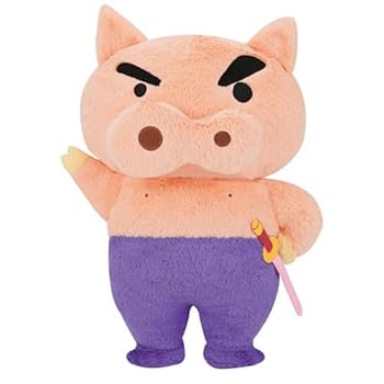 [중고] 크레용 신짱 엄마도 푹 뻣뻣하게 치유 봉제인형 뽀리부리자에몽 큰 봉제인형 귀여운 공식 상품 약 39cm