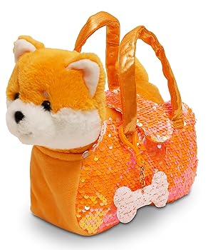 【中古】【未使用】Little Jupiter Pet ぬいぐるみセット 財布付き リバーシブルスパンコール&チャーム付き - 4~7歳の子供向けぬいぐるみ - ぬいぐるみ財布 - 女の