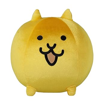 [중고] [미사용] 냥코 대상점 오리지널 봉제인형 M 금 고양이 냥코 대전쟁