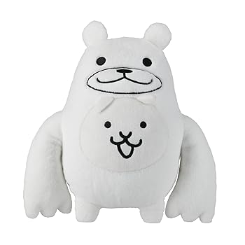 [중고] 냥코 대상점 오리지널 봉제인형 고양이 곰 냥코 대전쟁(M)