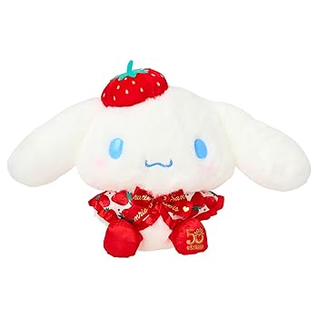 【中古】【未使用】サンリオ(SANRIO) ぬいぐるみ（いちご新聞50周年） シナモロール ポリエステル・ナイロン 対象年齢3才以上 玩具 838951