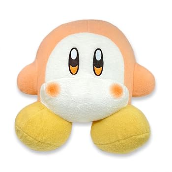 【中古】【未使用】星のカービィ 羊毛フェルト風 超BIG ぬいぐるみ ワドルディ 約40cm おもちゃのダイヤモンド付き