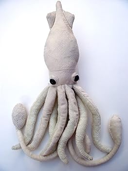 【中古】【未使用】深海生物シリーズダイオウイカ ぬいぐるみ ホワイト 7430