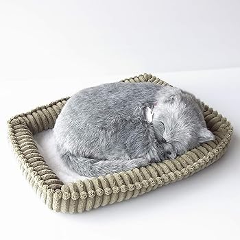 Other - 【中古】【未使用】ニニアンドキノ パーフェクトペット (小サイズ) ロシアンブルー ぬいぐるみ 猫 ねこ ネコ リアル 本物 そっくり 雑貨 動物 アニマル 癒し 動く
