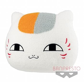 【中古】【未使用】夏目友人帳 めちゃでか顔型ぬいぐるみ ふわふわニャンコ先生 全1種 約34cm