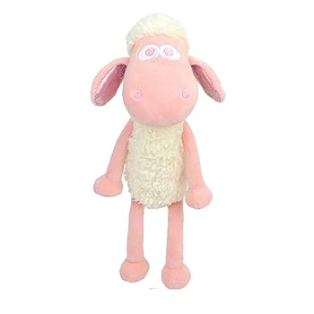 [중고] [NICI] 봉제 인형 양의 숀 25cm 한정 컬러 15 주년 핑크 / 반짝임