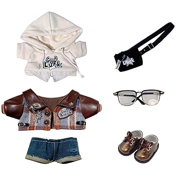 【中古】niannyyhouse パーカー 上着 破れたジーンズ バックパック 眼鏡 シューズ ヴィンテージ・クールスーツ 10cm 15cm 20cm ぬいぐるみ 服