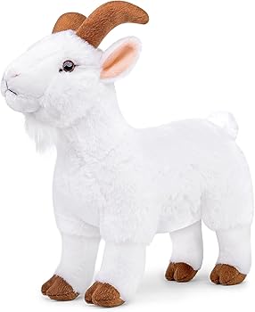 【中古】ZHONGXIN MADE ヤギのぬいぐるみ 12フィート ホワイト 子供用おもちゃ ユニークなデザイン 安全な素材 あらゆる年齢層に適し ギフト 誕生日 クリ