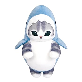【中古】【未使用】サメにゃん BIG ぬいぐるみ 〜上手に立てるよ〜 ぢゅの 全2種 約28cm (おすましにゃん)