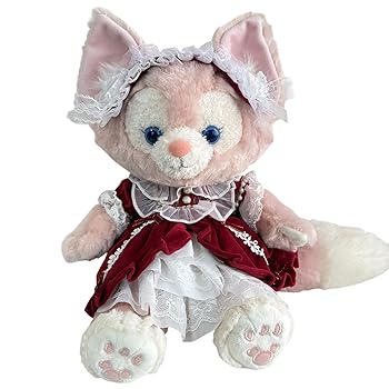 AXLUCE リーナベル ジェラトーニ ステラルー クッキーアン Sサイズ用 ドレス 服 着せ替え コスチューム ぬいぐるみ本体なし ぬい服 (レッド)