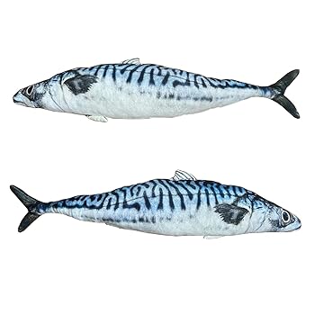 【中古】【未使用】超リアル 海の生き物 巨大 BIG 魚 ぬいぐるみ 抱き枕 ロング クッション 全長 80cm ふかふか おもちゃ (サンマ)