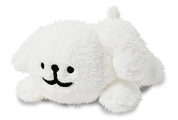 【中古】【未使用】Maltese マルチーズ ぬいぐるみ（ねそべり）Lサイズ 【公式】 / モルチーズ 韓国 子犬 (マルチーズ)