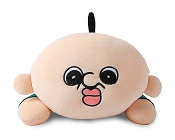 【中古】パンパンくんの日常 ねそべり ぬいぐるみ Lサイズ【公式】/ 韓国発 もちもち ビッグサイズ