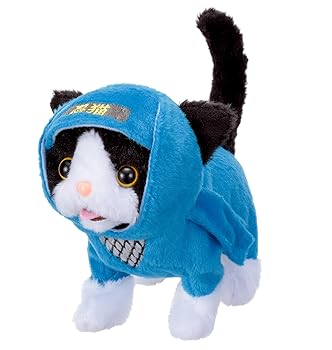 乐天商城 - 【中古】【未使用】イワヤ(IWAYA) 電動 動物 猫 ぬいぐるみ 素早くサササッと移動、かわいく鳴いて魅了！ SHINOBICAT シノビキャット 3才以上 電池で動くぬいぐるみ