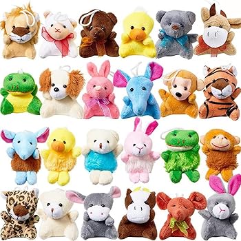 Rakuten - 【中古】SALUDABLE ぬいぐるみ キーホルダー 動物 ミニ おもちゃ 可愛い 景品 詰め合わせ セット (Aセット 24個入り)