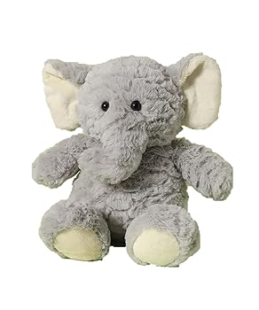 【中古】【未使用】Bleu Bleuet (ブルーブルーエ) stuffed friends ふわふわ もこもこ アヒル キツネ イヌ ゾウ ぬいぐるみ マスコット (ゾウ)
