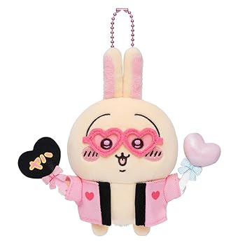 [중고] 치이카와 오타 활 토끼 마스코트 봉제 인형 (우치와)