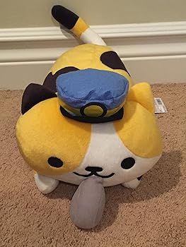 [중고] [미사용] 고양이 애츠메 엄청난 봉제인형 31cm 에키쵸씨