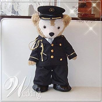 【中古】【未使用】ダッフィーシェリーメイSサイズ43cm本格的! 警察官コスチュームウェルカムベアにもOKpoliceman警官ハンドメイド