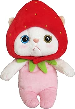 【中古】【未使用】choochoo cat チューチューキャット コスチューム ぬいぐるみ Mサイズ いちご