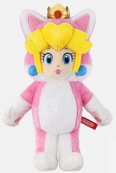 【中古】スーパーマリオ マスコット ボールチェーン ぬいぐるみ ネコピーチ 任天堂東京 限定 グッズ