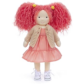 【中古】BlissfulPixie ウォルドルフ人形 Waldorf Doll 手作り人形 - Caroline 30cm 柔らかい 女の子 かわいい ぬいぐるみ 子供たちに最適な人形