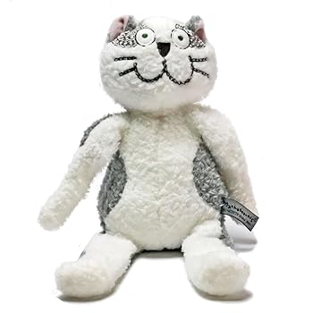 【中古】 マンハッタナーズ くたくたぬいぐるみS グレー／ホワイト